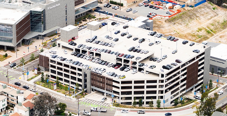 Slideshow image for SAN T1 Parking Plaza and Hillcrest First Avenue Parking Structure Recognized by IPMI Awards of Excellence