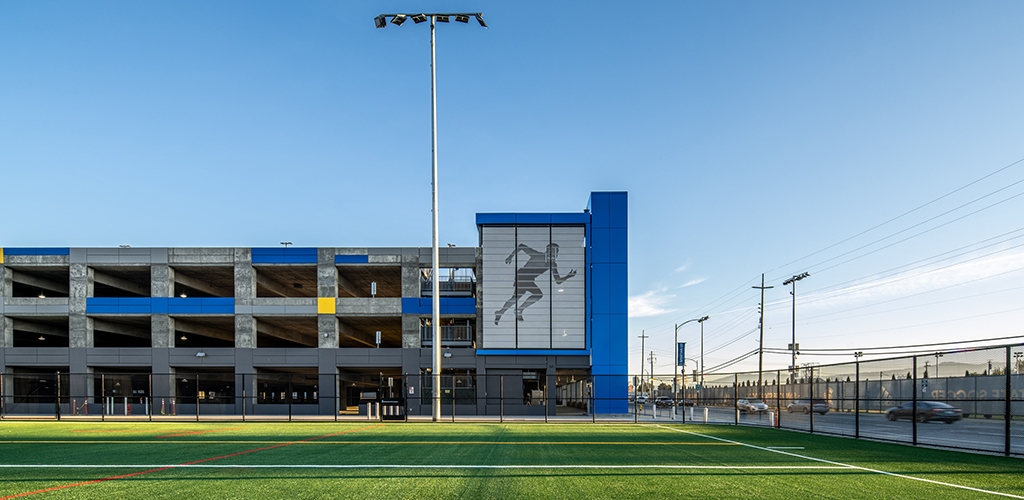 Slideshow image for San Jose State University South Campus Multi-Level Parking Structure & Sports Field Facility