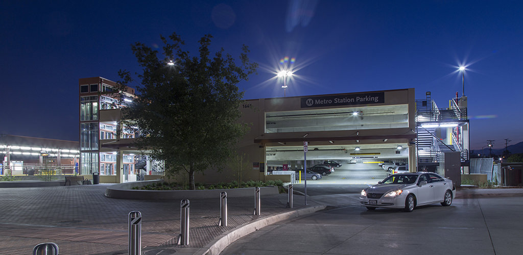 Slideshow image for Metro L Line (Gold) Monrovia Station Parking Structure