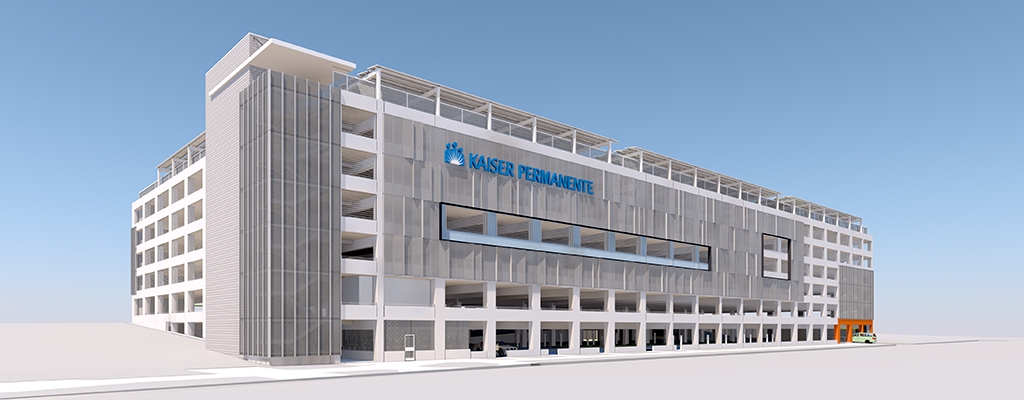 Slideshow image for Kaiser Railyards Health Campus Parking Structure